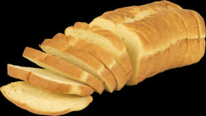 Sliced White Bread Loaf PNG with transparent background