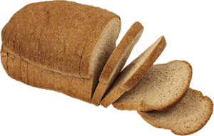 Sliced Whole Wheat Bread PNG with transparent background
