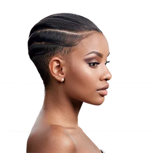 Slicked-back Hair Edges Png Acd80 PNG Image