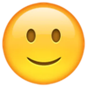 Slight Smile Emoji PNG Image