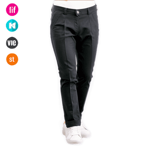 Slim Fit Black Pants PNG rkh33 PNG
