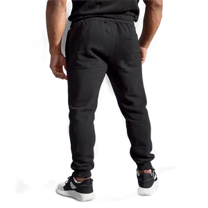 Slim Fit Black Sweatpants Png 06132024 PNG Image