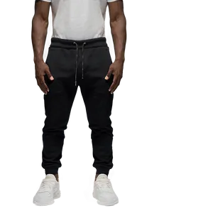 Slim Fit Black Sweatpants Png Ksi31 PNG Image