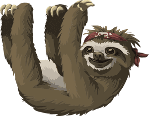 Sloth Hanging - Sloth Clipart Png, Transparent Png PNG image with transparent background