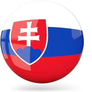 Slovakia Flag Sphere3 D Rendering PNG Image