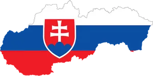 Slovakia Mapand Flag PNG Image