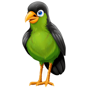 Small Cartoon Bird PNG qqg46 PNG
