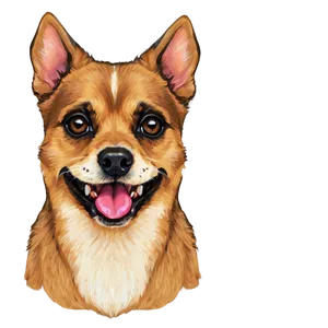 Small Dog Face Sketch Png Xma PNG Image