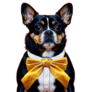 Small Dog With Bow Tie Png 06252024 PNG Image