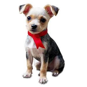 Small Dog With Ribbon Png Lna PNG Image