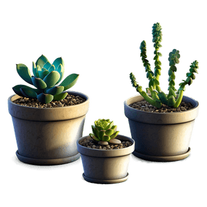 Small Potted Succulents PNG 72 PNG