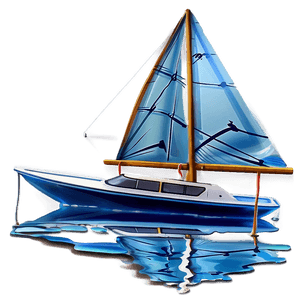 Small Sailboat on Water PNG 05242024 PNG