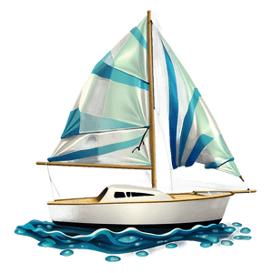 Small Sailboat on Water PNG dhb PNG