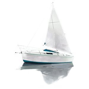 Small Sailboat on Water PNG ieg PNG