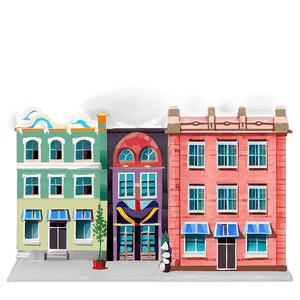 Small Town Scenery PNG gtf PNG with transparent background