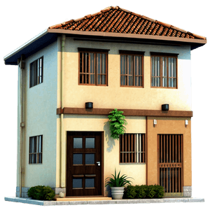 Small Townhouse Building PNG qil8 PNG