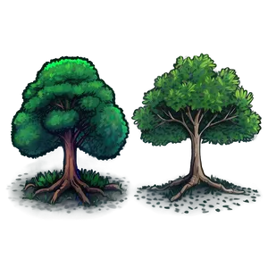 Small Tree Sketch Png 48 PNG Image