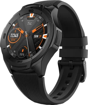 Smart Fitness Watch Display PNG Image