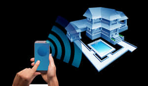 Smart Home Control Concept PNG image with transparent background