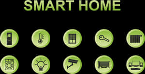 Smart Home Technology Icons PNG image with transparent background
