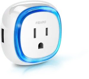 Smart Plug Blue Glow F I B A R O PNG Image