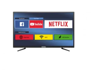 Smart T V Displaying Streaming Apps PNG Image