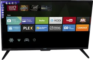 Smart T V Interface Display PNG Image