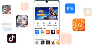 Smartphone App Store Interface PNG image with transparent background