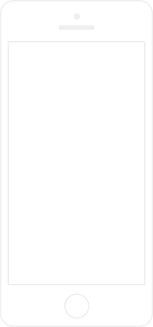 Smartphone Blank Screen Template PNG Image