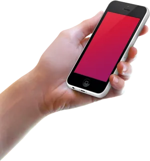 Smartphone Heldin Hand PNG Image