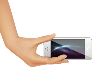 Smartphone Heldin Hand PNG Image