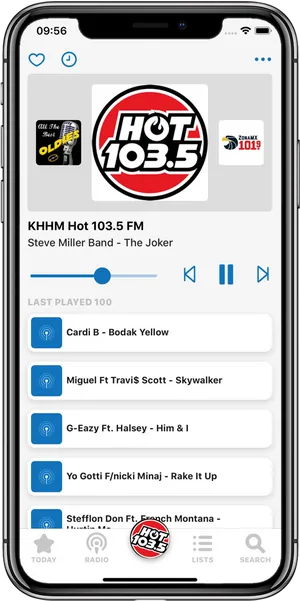 Smartphone Music Player App Interface PNG Image