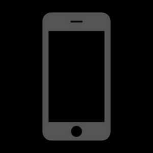 Smartphone Silhouette Graphic PNG image with transparent background