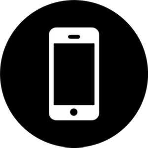 Smartphone Silhouette Icon PNG Image