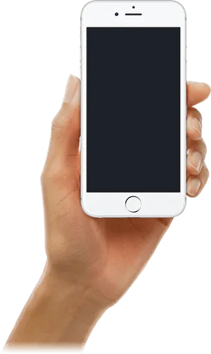 Smartphonein Hand Isolated Background.png PNG Image