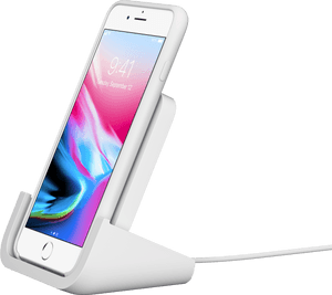 Smartphoneon Dock Charging PNG with transparent background