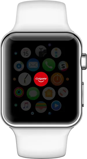 Smartwatch Display Apps View PNG Image