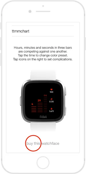 Smartwatch Face Purchase Ad PNG Image