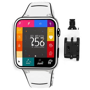 Smartwatch Features Illustrated PNG 67 PNG image with transparent background