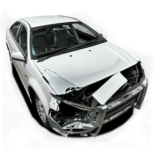 Smashed Car Wreckage PNG 06112024 PNG image with transparent background