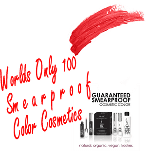 Smearproof Cosmetic Color Advert PNG image with transparent background