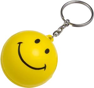 Smiley Face Keychain PNG Image