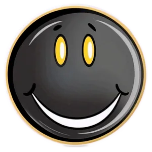 Smiley Face Sticker For Decor Png Bue PNG Image