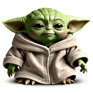 Smiling Baby Yoda PNG khp73 PNG image with transparent background