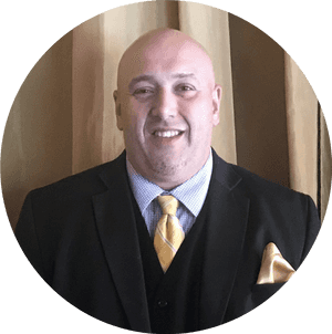 Smiling Bald Gentlemanin Suit PNG image with transparent background