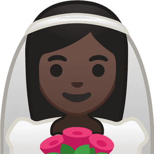 Bride With Veil Dark Skin Tone Icon - Bride Ico, HD Png Download PNG