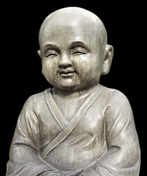 Smiling Buddha Statue PNG image with transparent background
