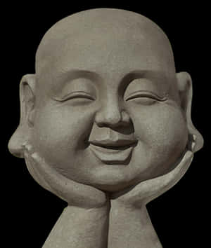 Smiling Buddha Statue Sculpture PNG image with transparent background
