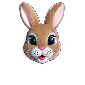 Smiling Bunny Face Png Fnp PNG Image