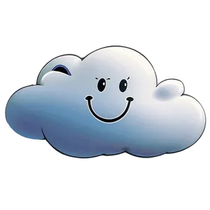 Smiling Cartoon Cloud Png Fgg49 PNG Image